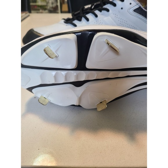 New Balance Rev Lite RC Men Size 14 White Baseball Cleats Customized Shoes - Picture 3 of 12